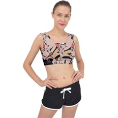 Retrocouplekissing V-back Sports Bra by vintage2030