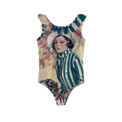 Cosmopolitan Fc November 1917 Kids  Frill Swimsuit by vintage2030