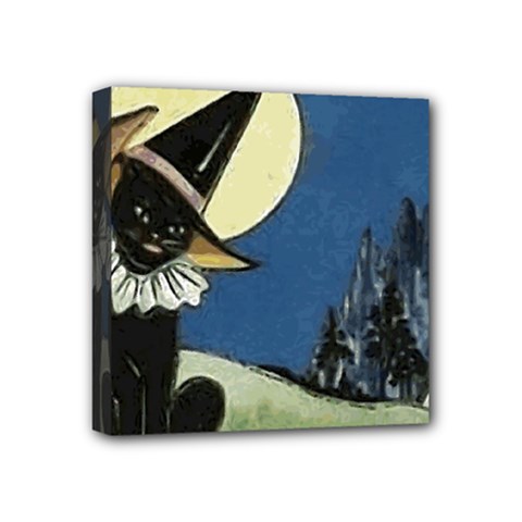 Black Cat 1462738 1920 Mini Canvas 4  X 4  (stretched) by vintage2030