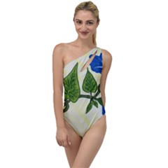 Morning Glory To One Side Swimsuit by lwdstudio