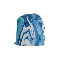 Tsunami Drawstring Pouch (medium) by WILLBIRDWELL