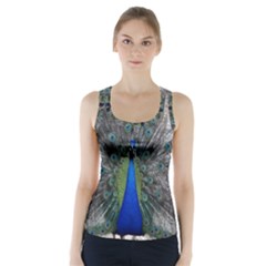 Peacock Bird Animals Pen Plumage Racer Back Sports Top by Sapixe