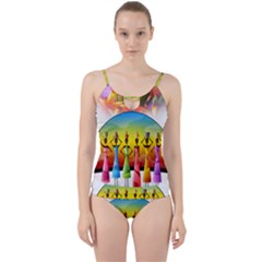 African American Women Cut Out Top Tankini Set by AlteredStates