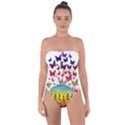 African Americn Art African American Women Tie Back One Piece Swimsuit View1