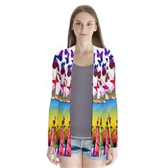 African Americn Art African American Women Drape Collar Cardigan by AlteredStates