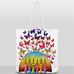 African Americn Art African American Women Full Print Rope Handle Tote (large) by AlteredStates