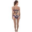 Cartoon Style Marine Life Motif Pattern Wrap Around Bikini Set View2