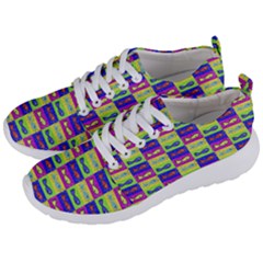 Cartoon Style Marine Life Motif Pattern Men s Lightweight Sports Shoes by dflcprints