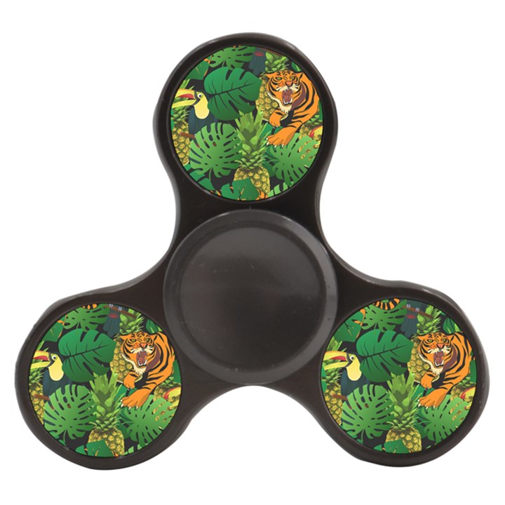 Tropical Pelican Tiger Jungle Black Finger Spinner