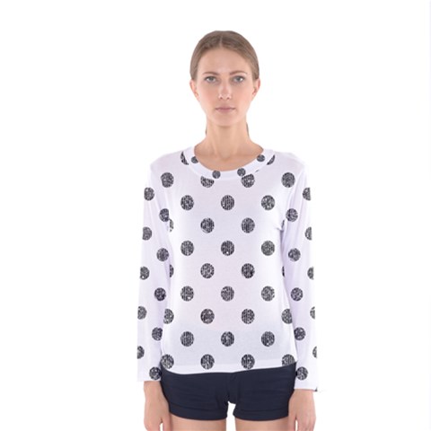 Polka Dots Women s Long Sleeve Tee by swaliyajiclothing