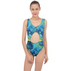 Fire Edge Nebula Center Cut Out Swimsuit by lwdstudio