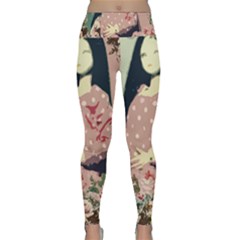 Rose Floral Doll Lightweight Velour Classic Yoga Leggings by snowwhitegirl