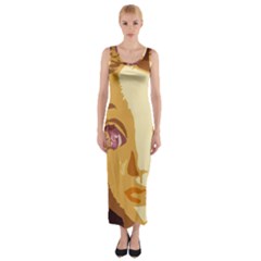 Butterfly Eyes Fitted Maxi Dress by snowwhitegirl