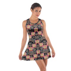 Heavy Metal Meets Power Of The Big Flower Cotton Racerback Dress by pepitasart