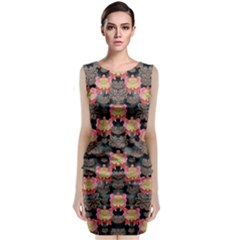 Heavy Metal Meets Power Of The Big Flower Classic Sleeveless Midi Dress by pepitasart