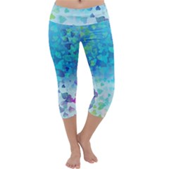 Hearts Colors Capri Yoga Leggings by LoolyElzayat