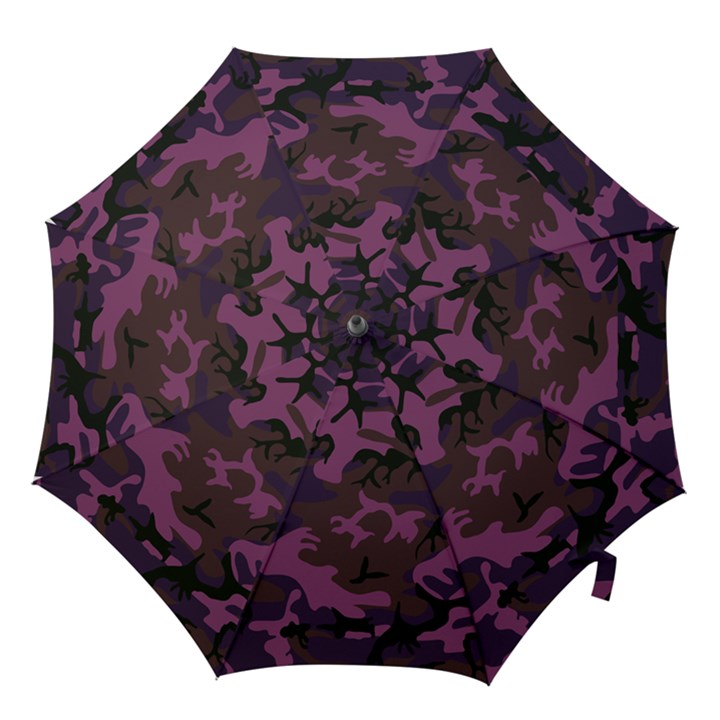 Camouflage Violet Hook Handle Umbrellas (Small)