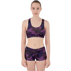 Camouflage Violet Work It Out Gym Set by snowwhitegirl