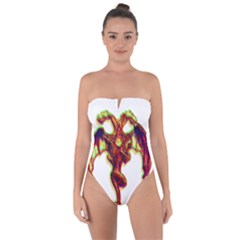 Demon Tie Back One Piece Swimsuit by ShamanSociety