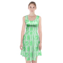 Bright Lime Green Colored Waikiki Surfboards  Racerback Midi Dress by PodArtist