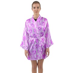 Bright Pink Colored Waikiki Surfboards  Long Sleeve Kimono Robe by PodArtist