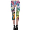 Watercolor Mermaid Capri Leggings  View1