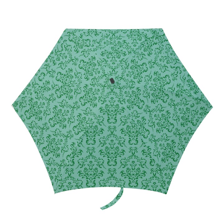 Victorian Teal Ornamental Mini Folding Umbrellas