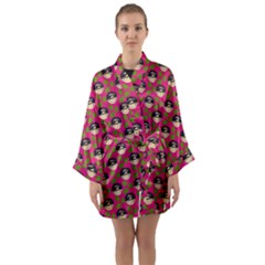 Frida Pink Long Sleeve Kimono Robe by snowwhitegirl