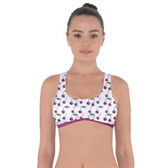 Musical Cherries Pattern Got No Strings Sports Bra by emilyzragz