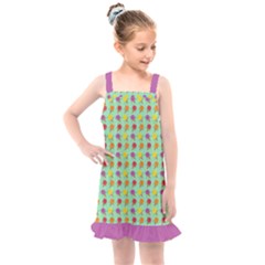 Roses Are Sorbet Pattern Kids  Overall Dress by emilyzragz