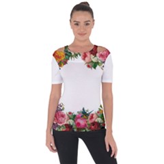 Flower 1770191 1920 Shoulder Cut Out Short Sleeve Top by vintage2030