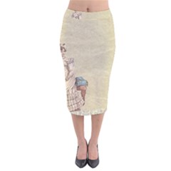 Background 1775324 1920 Velvet Midi Pencil Skirt by vintage2030