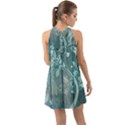 Green Tree Halter Tie Back Chiffon Dress View2