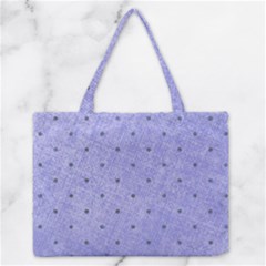 Dot Blue Zipper Medium Tote Bag by vintage2030