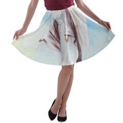 Background 1660365 1920 A-line Skater Skirt by vintage2030