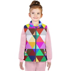 Triangles Pattern                                              Kid s Puffer Vest by LalyLauraFLM