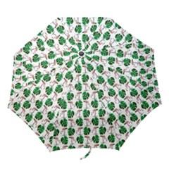 Flamingo Leaf Patttern Folding Umbrellas by snowwhitegirl