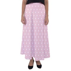 Little  Dots Pink Flared Maxi Skirt by snowwhitegirl