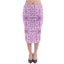 Ornamental Pink Midi Pencil Skirt View1