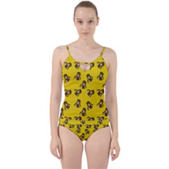 Girl With Popsicle Yello Cut Out Top Tankini Set by snowwhitegirl