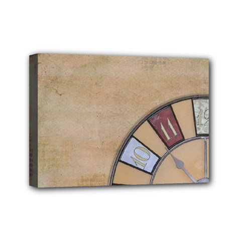 Circle Mini Canvas 7  X 5  (stretched) by vintage2030