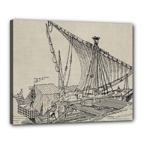 Ship 1515860 1280 Canvas 20  X 16  (stretched) by vintage2030