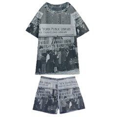 Vintage 1326261 1920 Kids  Swim Tee And Shorts Set by vintage2030