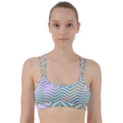 Zigzag Line Pattern Zig Zag Line Them Up Sports Bra by Sapixe