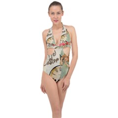 Easter 1225805 1280 Halter Front Plunge Swimsuit by vintage2030