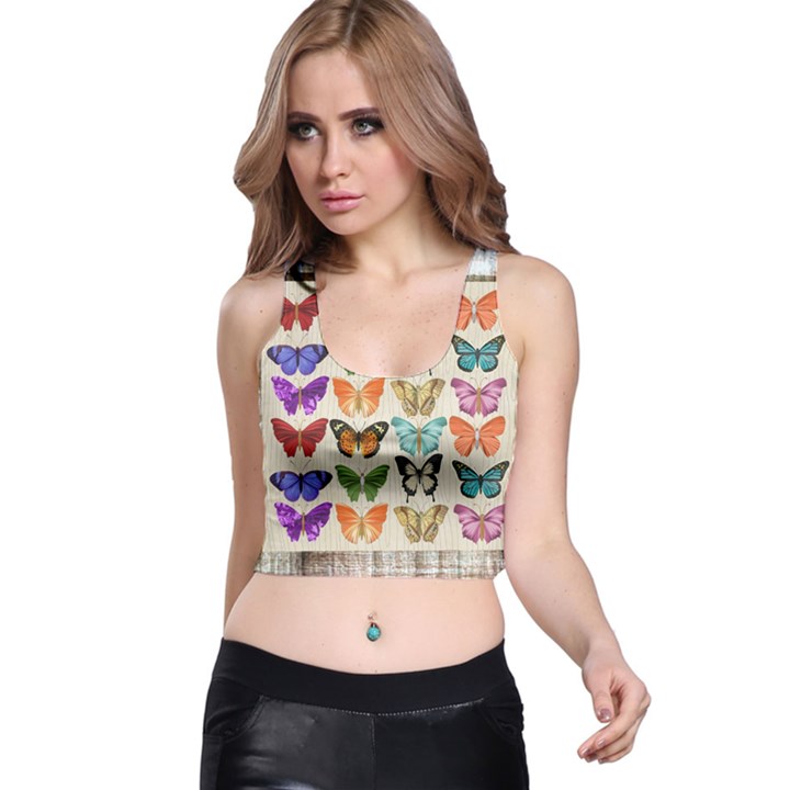 Butterfly 1126264 1920 Racer Back Crop Top