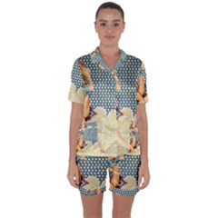 Retro 1107634 1920 Satin Short Sleeve Pyjamas Set by vintage2030