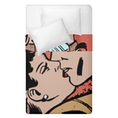 Retrocouplekissing Duvet Cover Double Side (single Size) by vintage2030