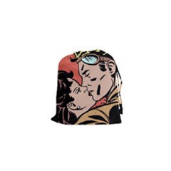 Retrocouplekissing Drawstring Pouch (xs) by vintage2030