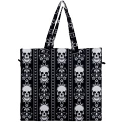 Baroque Skull Canvas Travel Bag by GothikaKiller